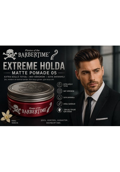 Extreme Hold Matte Pomade 05 Saç Şekillendirici Mat Wax 150 Ml