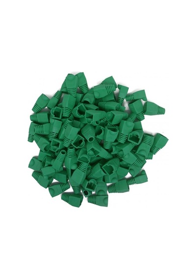 Rj45 Cover Plastik Koruyucu Kılıf Yeşil 100 Ad.
