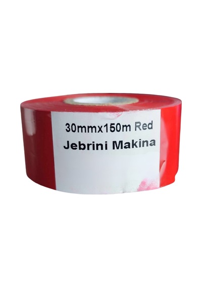 Siyah 30mm x 150m Sıcak Baskı Tarih Kodlama Ribon Şeridi
