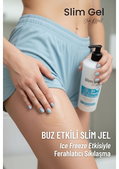 Selülit Ve Çatlak Karşıtı Bölgesel İncelme Ve Sıkılaştırıcı Buz İce Jel Soğuk Lipoliz Slim Jel