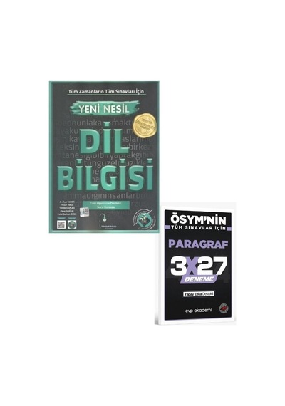 2027 Edebiyat Sokağı 2027 Tüm Sınavlar İçin Dil Bilgisi Soru Bankası+ Evp Akademi Paragraf