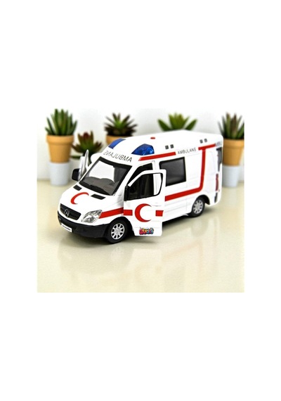 Ambulans Siren Sesli Işıklı Komple Metal Minibüs Kapılar Açılır Diğer