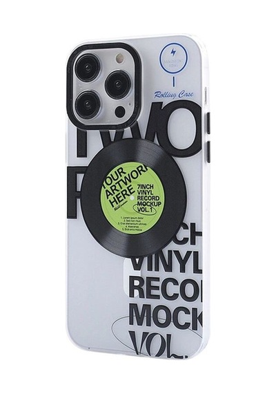 Apple İphone 14 Pro Kılıf Apollo Magneticsafe Desenli Kapak - Apollo Şeffaf