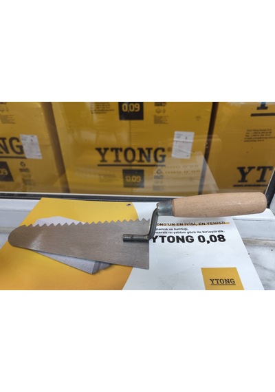 Ytong Gaz Beton Tutkal Malası Tek Taraf Dişli