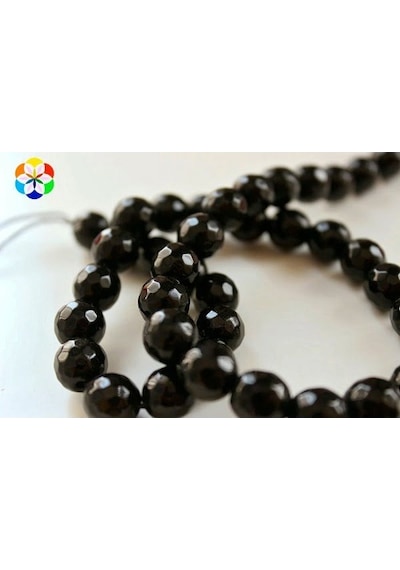 Onix (Oniks) Taşı Faset Kesim 10Mm/10 Adet