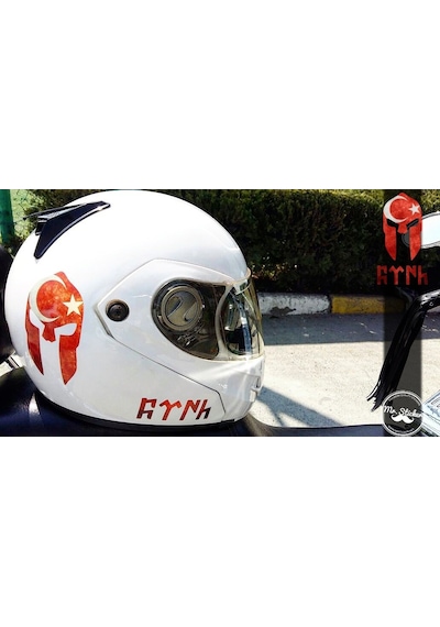 Bay Etiket Rfhlm69 Reflektif Gokturkce Turk Yazisi 2'Li Set