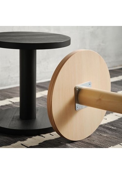 Ikea Stockholm 2025 Yan Sehpa, Çam Kaplama Natürel