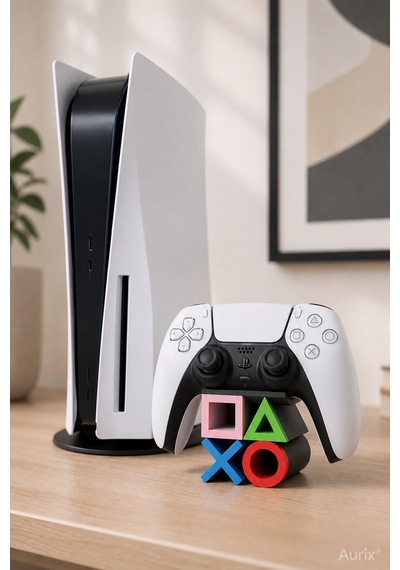 Playstation 5 Dualsense Joystick Standı - Renkli Joystick Kol Tutucu Siyah