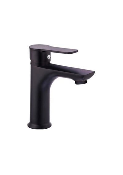 Faumix KAV990081 Banyo Ve Lavabo Bataryası Ve Tepe Duş Seti Siyah Mat Siyah