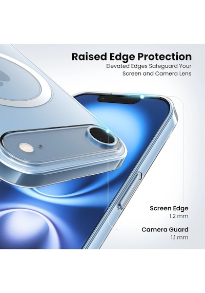Teknomoda Apple Uyumlu iPhone 17 Air Kılıf Sararmaz Slim Magsafe Kablosuz Şarj Manyetik Sert Şeffaf Kapak Şeffaf