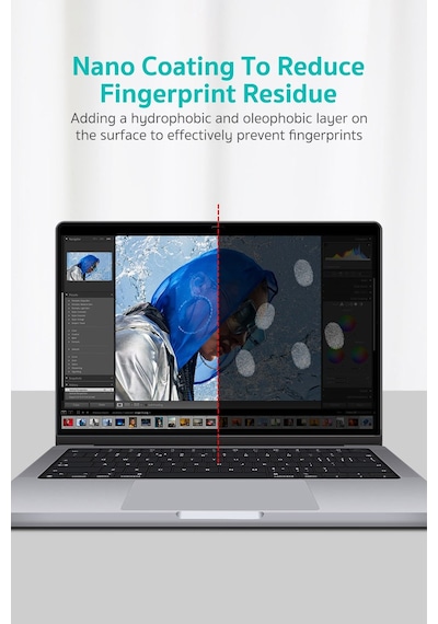 MacBook Air 13.6 İnç Uyumlu Nano Tpe Hd Şeffaf Ekran Koruyucu Film 5 H Çizilme Karşıtı