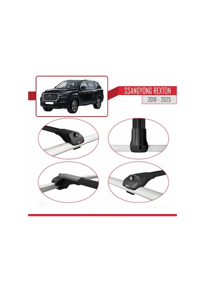 Ssangyong Rexton 2018-2025 Arası İle Uyumlu Ace-1 Ara Atkı Tavan