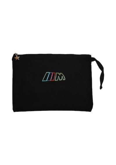 BMW M Power Neon Siyah Clutch Astarlı Cüzdan / El Çantası Siyah