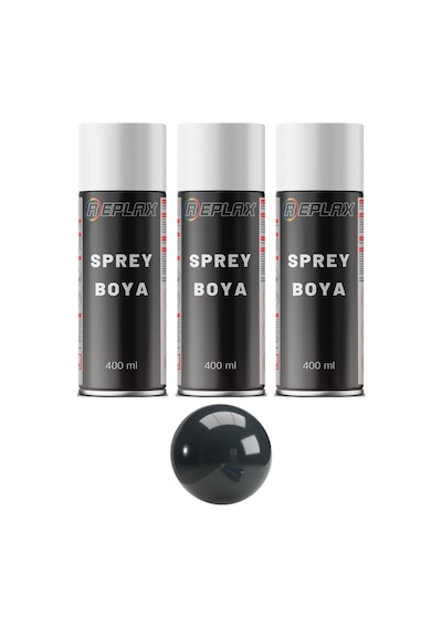 3 Adet Ral 7016 Antrasit Gri Sprey Boya 400 Ml.