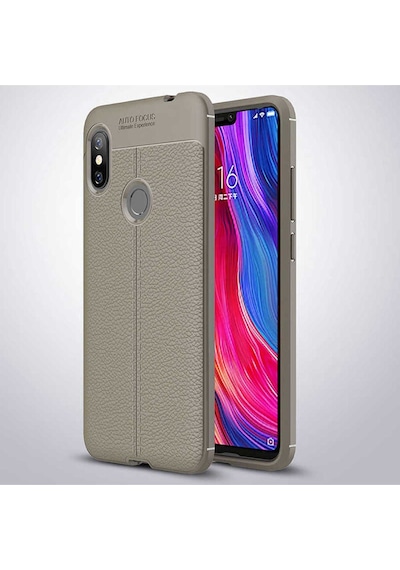 Xiaomi Redmi Note 6 Pro Kılıf Zore Niss Silikon Kapak Gri