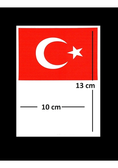 Türkiye Bayraklı Gümüşhane 29 Plaka Kodu Ön Cam Sticker