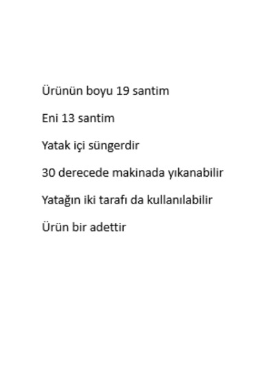 X-perk Gine Pig Domuzu Tavşan Kemirgen Yatağı Sünger Dolgulu 19 CM