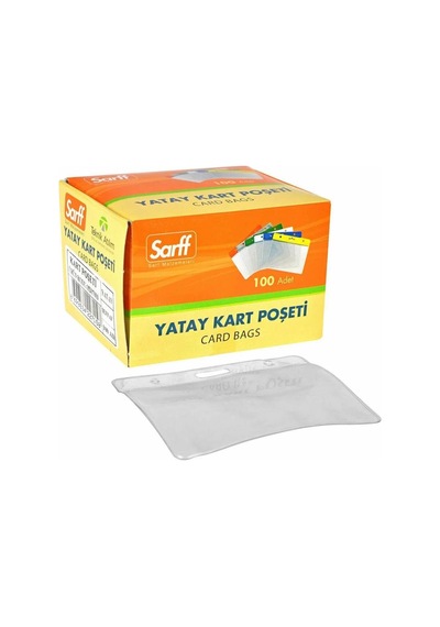Sarff Şeffaf Kart Poşeti 7.5Cmx9.5Cm 100Ad