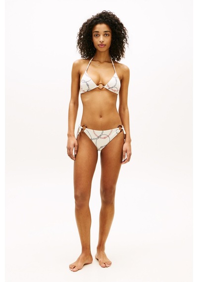 Tommy Hilfiger V İpli Yandan Bağlamalı Beyaz Bikini Altı-14821