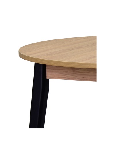Vilinze Avanos Yuvarlak Sabit Mdf Mutfak Masası - Q90 Cm Naturel