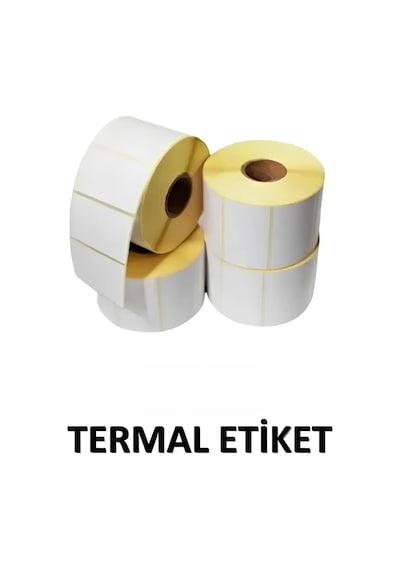 30x40 Termal Etiket 3000 Sarım 1 Rulo En 30 Boy 40 3'lü Bitişik