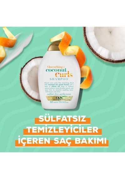 OGX Coconut Milk Besleyici Sülfatsız Şampuan 385 ml x2