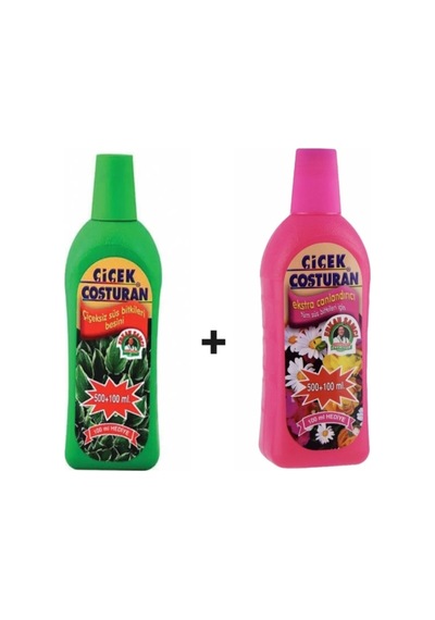 Tüm Süs Bitkileri İçin Ekstra Canlandırıcı 600ml+ Çiçek Coşturan Çiçeksiz Süs Bitki Besini 600ml 1 kg