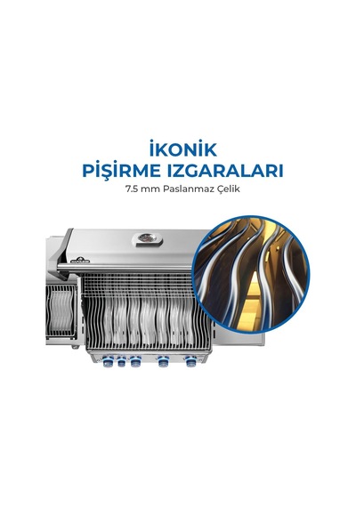 Napoleon Rogue Pro S 525 Rsıb Gazlı Mangal Gri