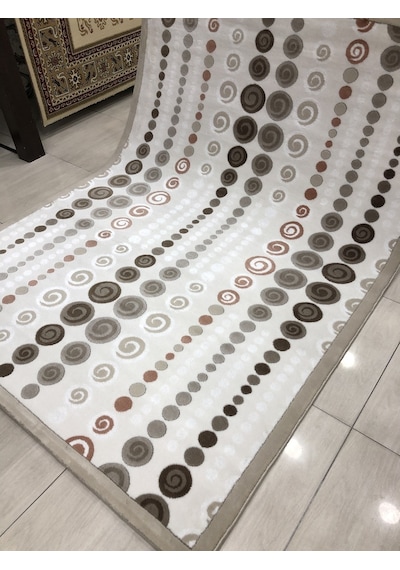Flora Halı Lavin 0183 A 165X230 Krem Vizon Pudra 4 M2 Halı !