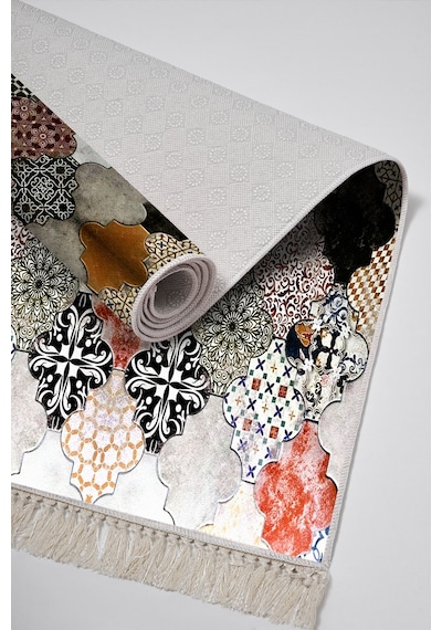 Eko Trend Djt Yıkanabilir Kaymaz Taban 3 Lü Yatak Odası Takımı Mu120 Patchwork Renkli