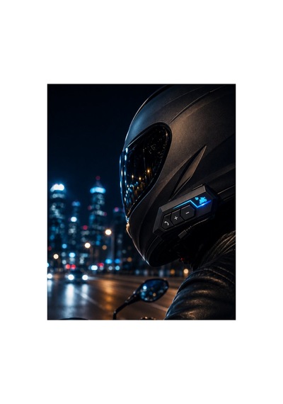 Bluetooth Motosiklet Kask Kulaklığı Mikrofonlu Kablosuz Sürüş Intercomu - Hs08375497-7276