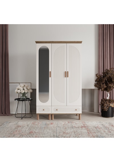 Beenal Furkan Gardırop 3 Kapaklı Dolap 120cm Atlantik Çam-aytaşı Beenal Furkan Gardırop 3 Kapaklı Dolap 120cm Atlantik Çam-aytaşı