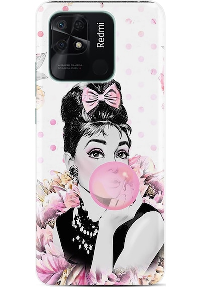 Xiaomi Redmi Poco C40 Kılıf Resimli Desenli Baskılı Silikon Yeşil Mermer 2