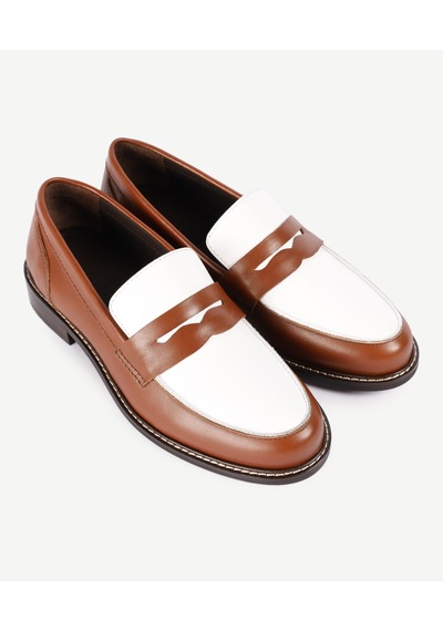 Yargıcı Maskülen Retro Loafer Kahverengi