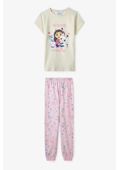 Penti Ekru Kız Çocuk Gabby’s Dollhouse Pamuklu Pijama Takımı
