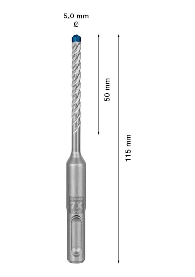 Bosch Expert Sds Plus-7x Kırıcı Delici Delme Ucu 5 X 50 X 115 Mm  - 2608900059