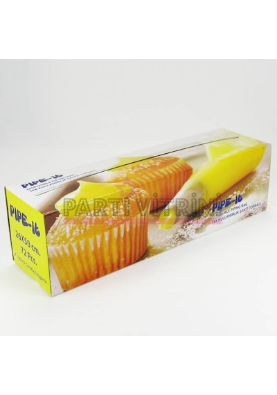 Pipe-it Krema Krem Şanti Sıkma Torbası 26x50cm 72 Adet 6