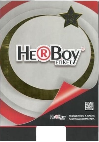 Herboy Hb-1280 22mmx12mm Beyaz Laser Etiket