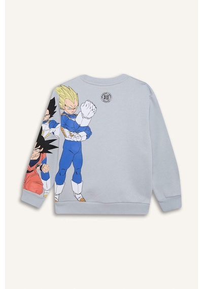 DeFacto Erkek Çocuk Dragon Ball New Bisiklet Yaka Sırt Baskılı Kalın Sweatshirt D6814A824WNGR297