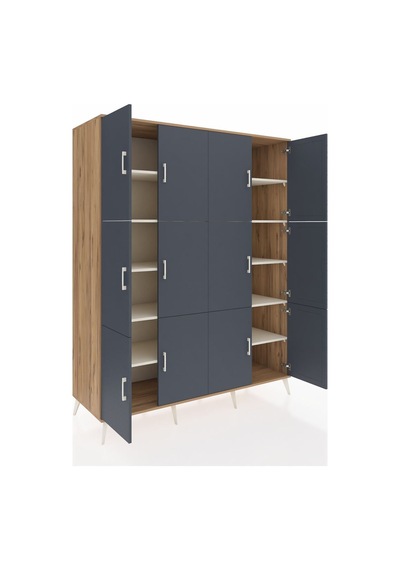 Kronos Gardrop 10 Raflı 12 Kapaklı 176x59x221 Çam-antrasit/aytaşı Antrasit/aytaşı Kronos Gardrop 10 Raflı 12 Kapaklı 176x59x221 Çam-antrasit/aytaşı Antrasit/aytaşı