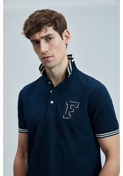 Lufian Everes Smart Erkek Polo Tişört Lacivert Lacivert 111040216100200 Lacivert