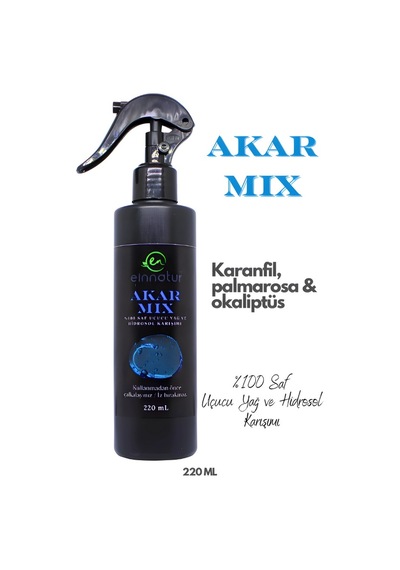 Einnatur Akarmix Aromaterapik Oda Spreyi Uçucu Yağ ve Hidrosol Karışımı 220 ML