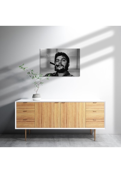 Cakasepetim Che Guevara Ve Purosu Sb Ahşap Mdf Tablo