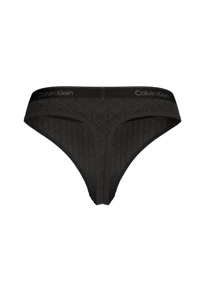 Calvin Klein Kadın Siyah Logo Detaylı Tanga-14825