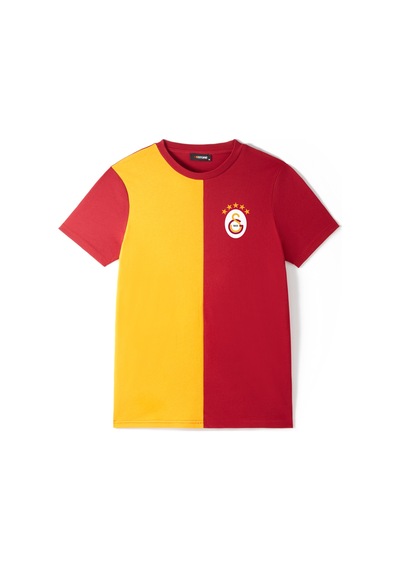 Gsstore Galatasaray Parçalı 5 Yıldız T-shirt E251354 Sarı - Kırmızı