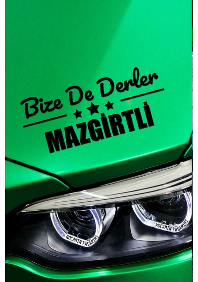 Tunceli Mazgirt Siyah Çıkartma Tunceli Bize De Derler Mazgirtli 40x15 Cm Araç Etiketi 40 CM - Siyah