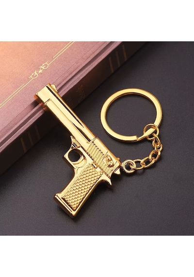Herşey Nota 14 Lü Tabanca Gold Altın Kaliteli Anahtarlık