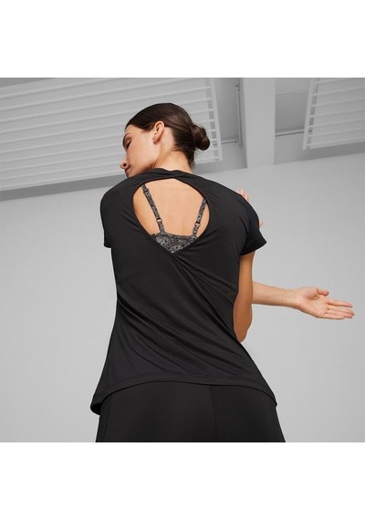 Puma Studio Sheer Fashion Kadın Siyah Tişört