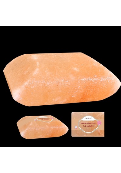 Hanzade Bitkisel Himalaya Tuz Sabunu 300-350 Gr Zengin Mineralli Doğal Saf Pembe Himalaya Kaya Tuzu Sabunu Doğal Peeling Sku: Smg8690010457837 Acı Badem