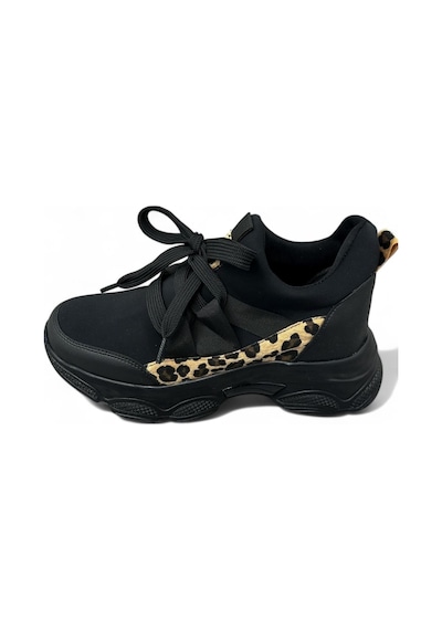 Erva'nın Butiği Siyah Dalgıç Kumaş Ryan Kadın Sneakers-5638